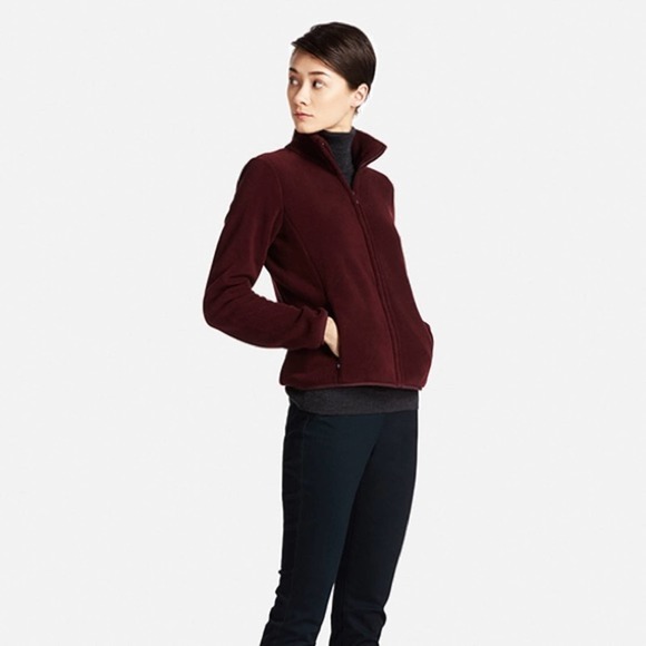 Woolrich Jackets & Blazers - Woolrich Mulberry Full Zip Fleece Jacket Burgundy Women's Size Small